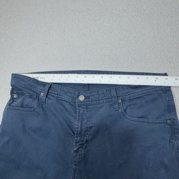 AG Adriano Goldschmied Pant Men 38x34 Blue Tellis Chino Modern Slim 5 Pocket - Picture 8 of 16